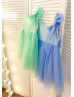 Lurex Tulle Flower Girl Dress Xmas Party Dress